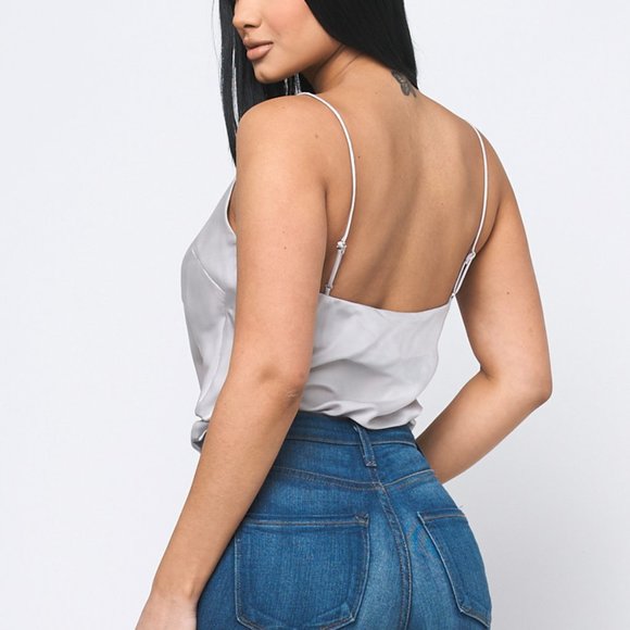 NWT Reset by Jane satin cami bodysuit with cheeky bikini bottom S,M,L - Picture 8 of 8